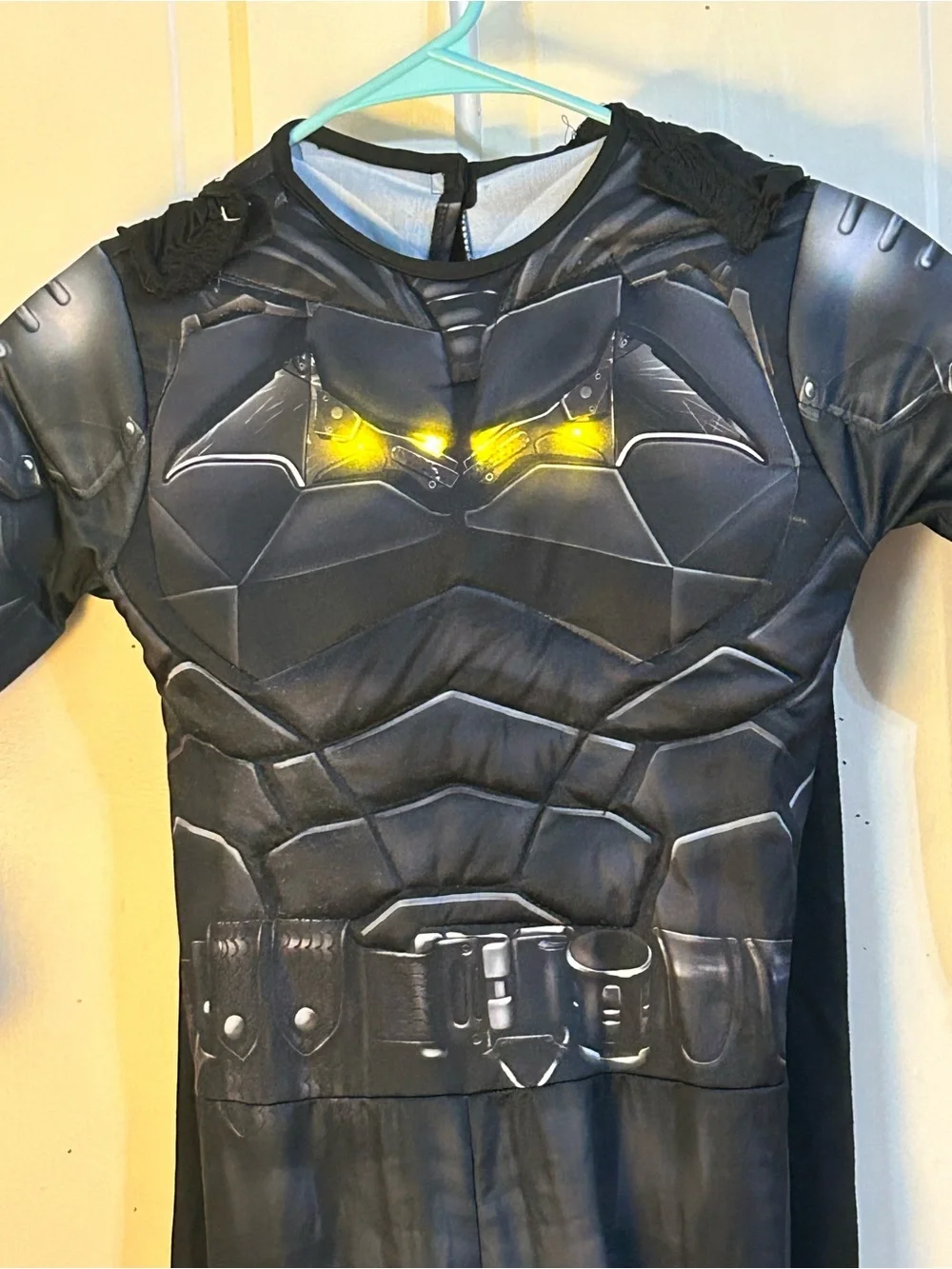Black Bat-Inspired Kids Costume with Cape